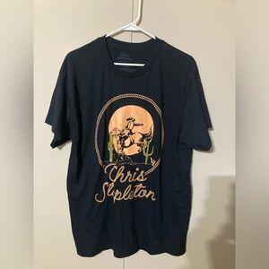 Chris Stapleton Cowboy Western Black Unisex T-Shirt Size Large